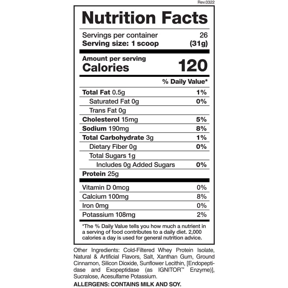 Evogen IsoJect-N101 Nutrition