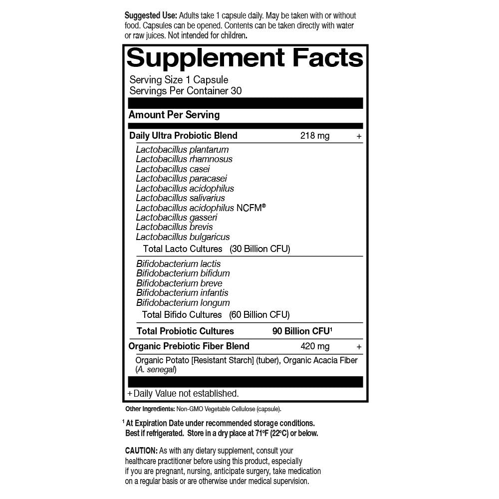 Garden of Life Dr. Formulated Probiotics Once Daily Ultra 90 Billion-N101 Nutrition