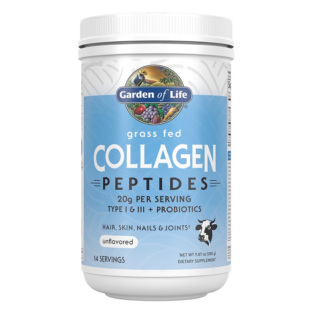 Garden of Life Grass Fed Collagen Peptides (Unflavored)-14 servings (280 g)-N101 Nutrition