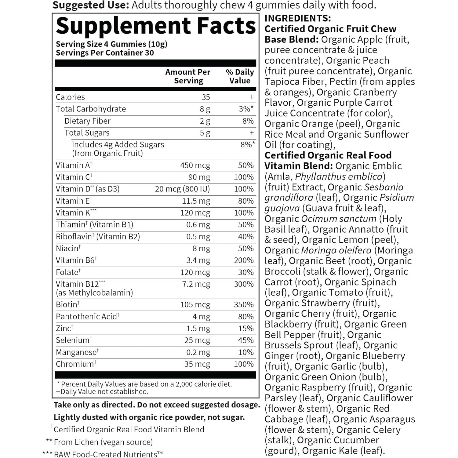 Garden of Life Organics Men's Multi Gummies-N101 Nutrition