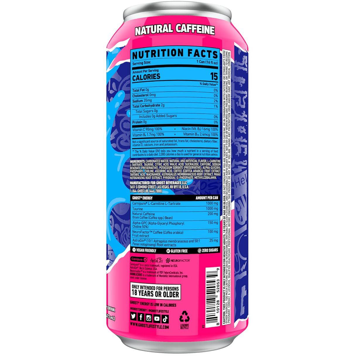 GHOST Energy Drink-N101 Nutrition