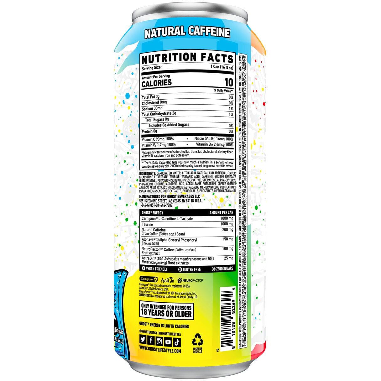 GHOST Energy Drink-N101 Nutrition