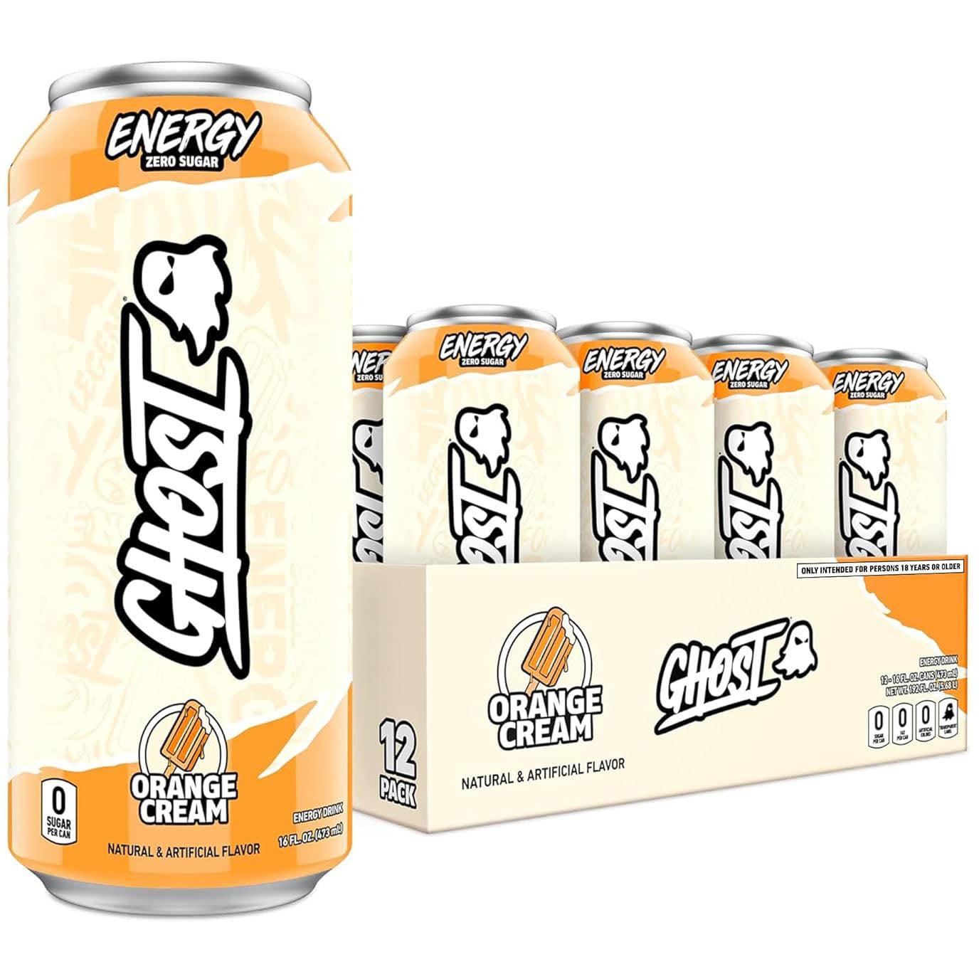 GHOST Energy Drink-Case (12 cans)-Orange Cream-N101 Nutrition