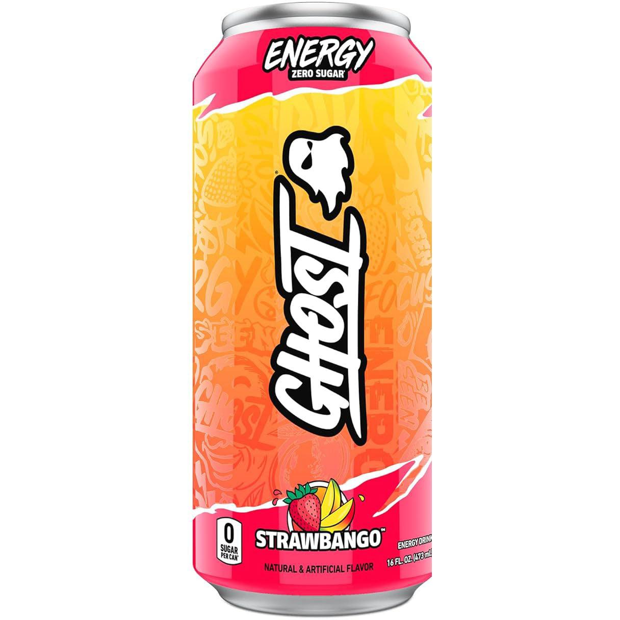 GHOST Energy Drink-Single (16 fl oz)-Strawbango-N101 Nutrition
