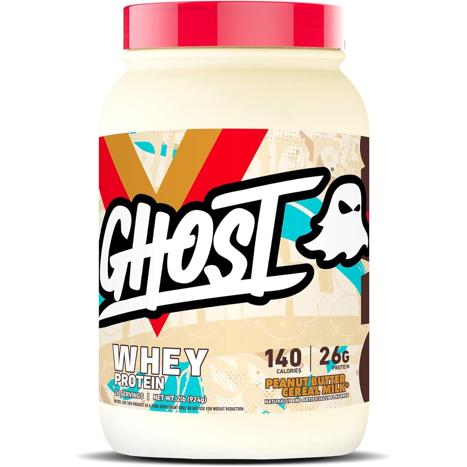GHOST Whey Protein-2 lbs-Peanut Butter Cereal Milk®-N101 Nutrition