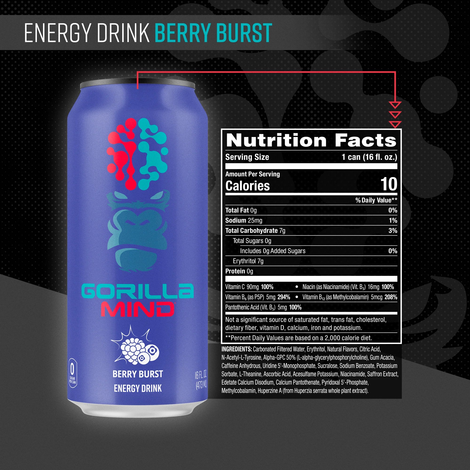 Gorilla Mind Energy Drink-N101 Nutrition