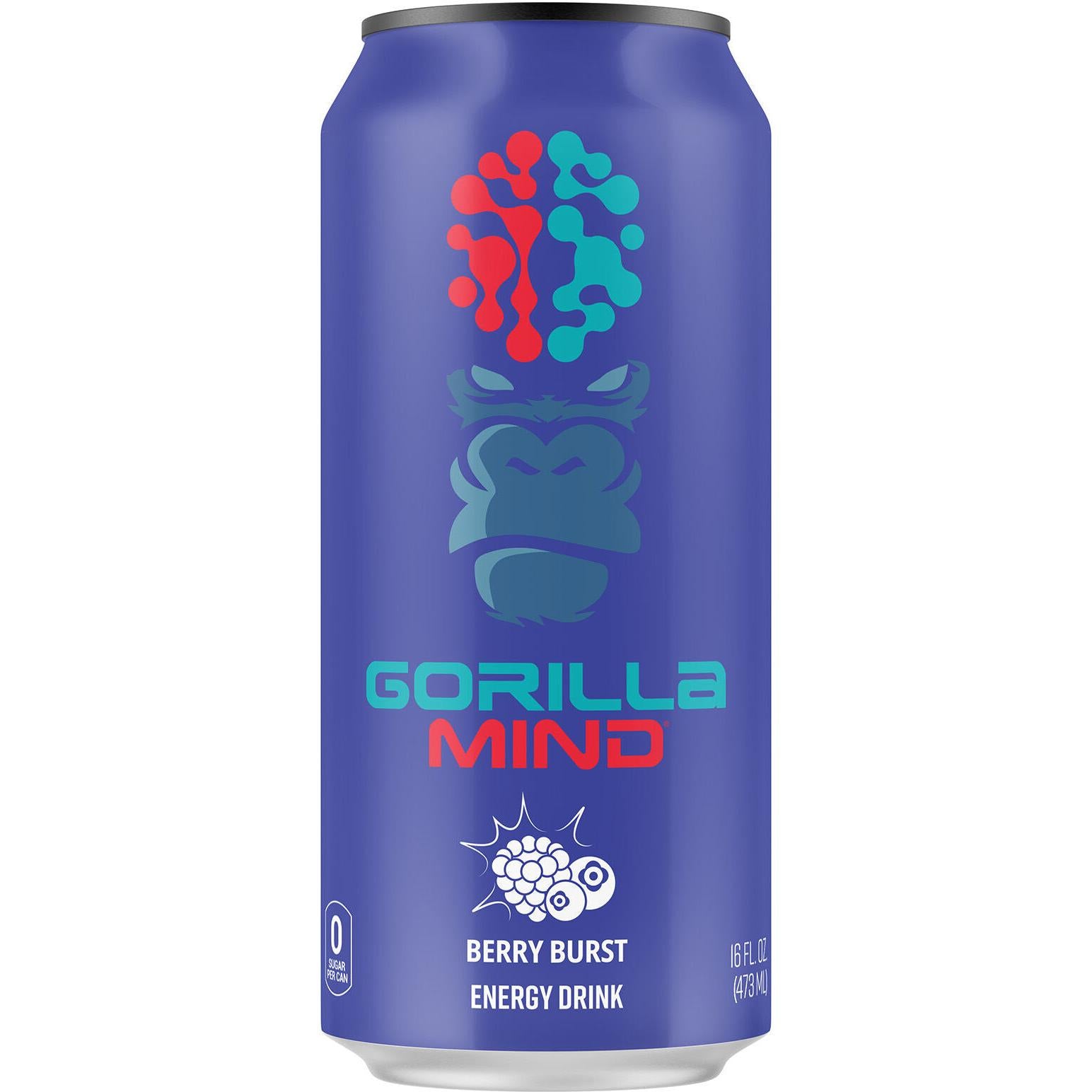 Gorilla Mind Energy Drink-Single (16 fl oz)-Berry Burst-N101 Nutrition