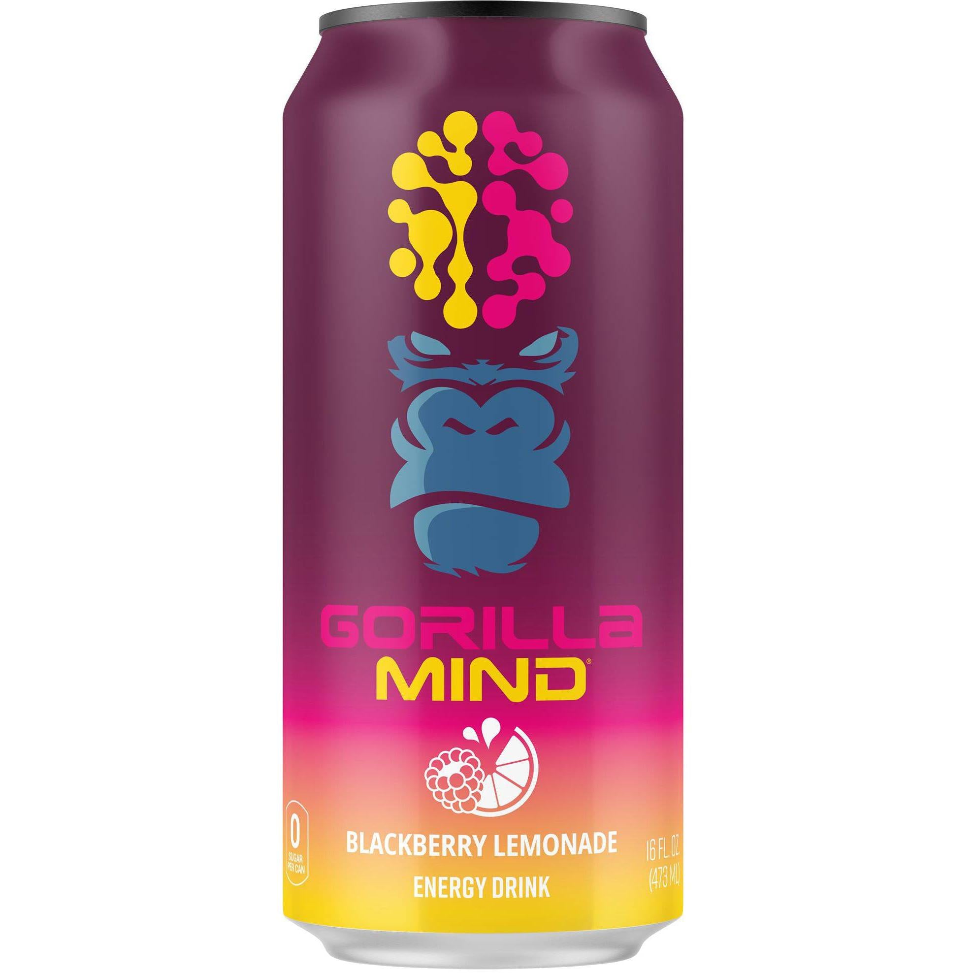Gorilla Mind Energy Drink-Single (16 fl oz)-Blackberry Lemonade-N101 Nutrition