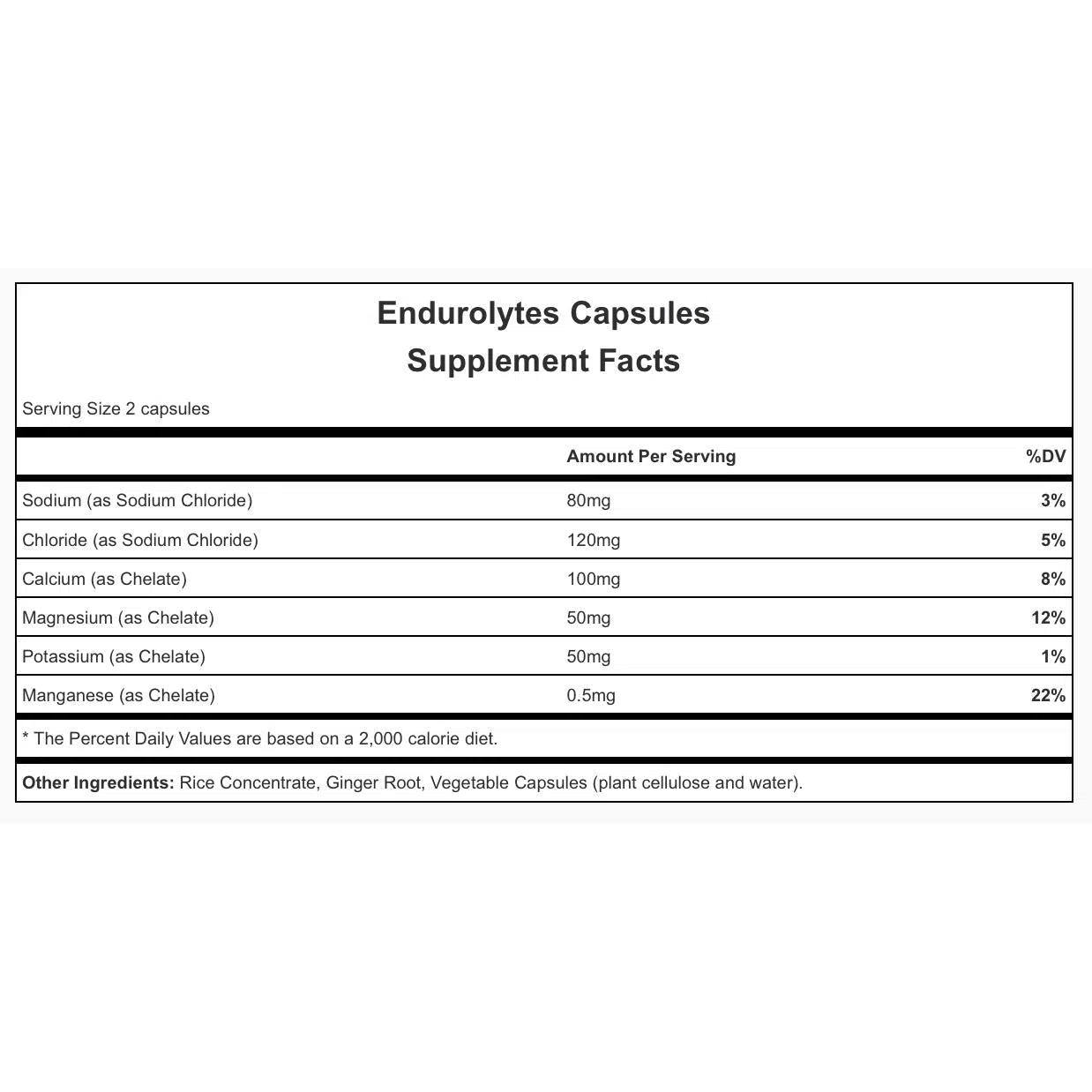 Hammer Nutrition Endurolytes-N101 Nutrition