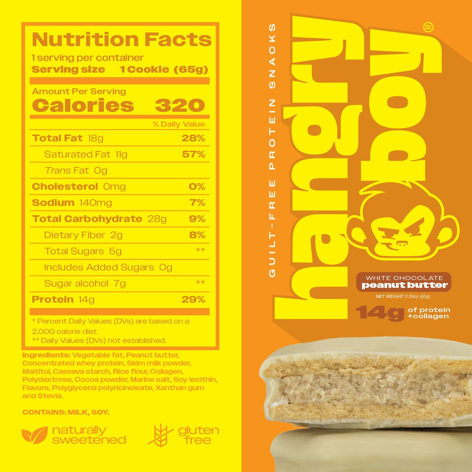 Hangryboy Protein Cookie Sandwich-N101 Nutrition