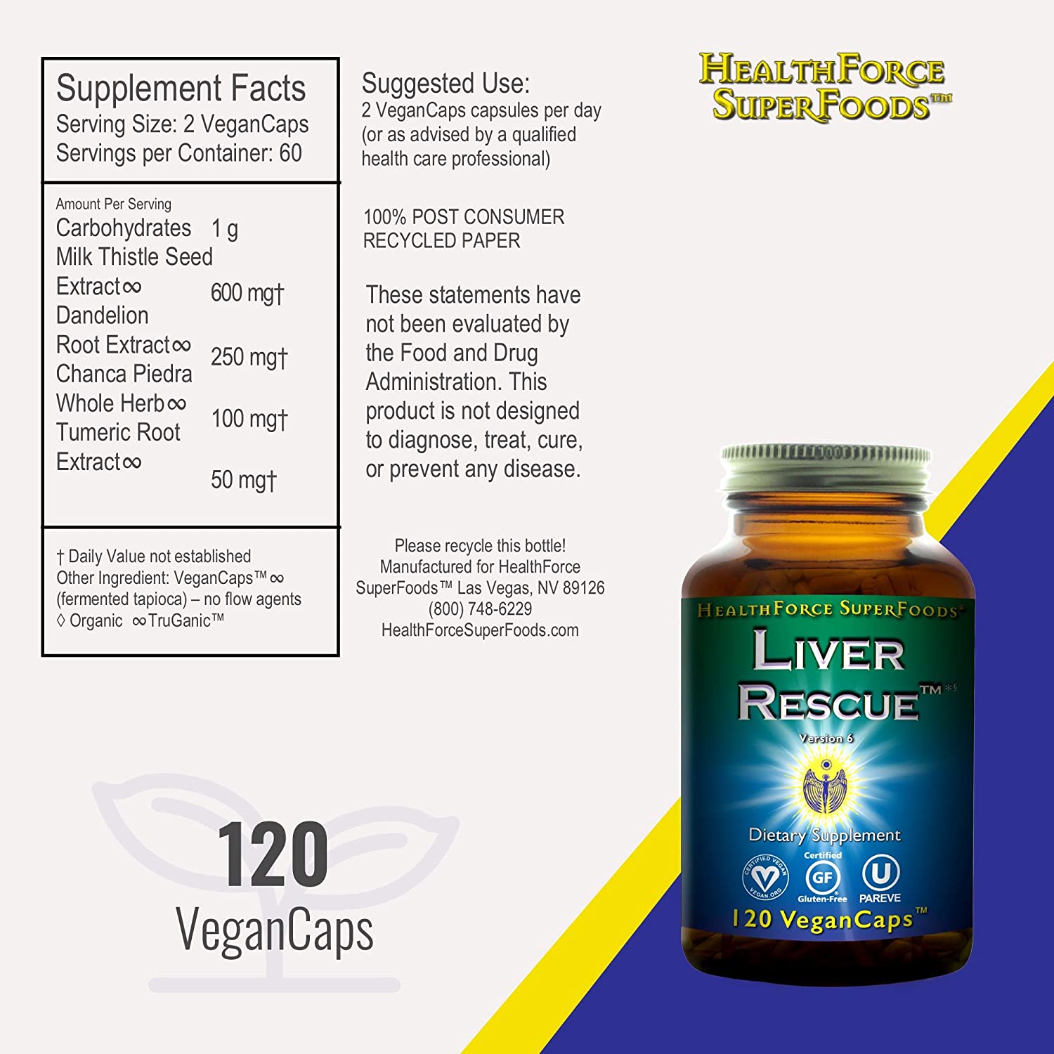 HealthForce SuperFoods Liver Rescue-N101 Nutrition