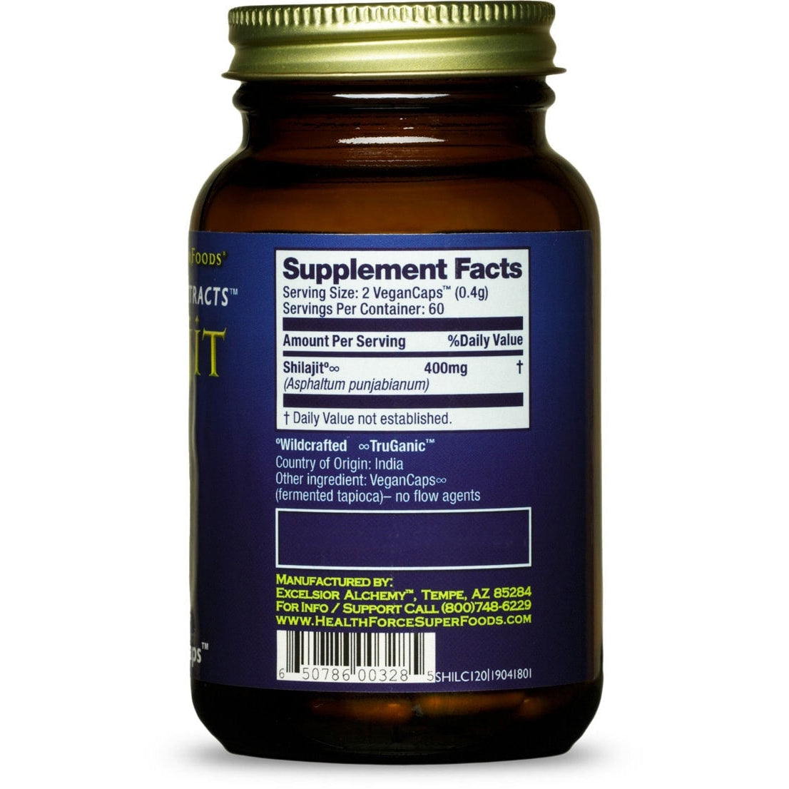 HealthForce SuperFoods Shilajit-N101 Nutrition