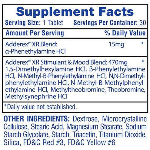 Hi-Tech Pharmaceuticals Adderex® XR-N101 Nutrition