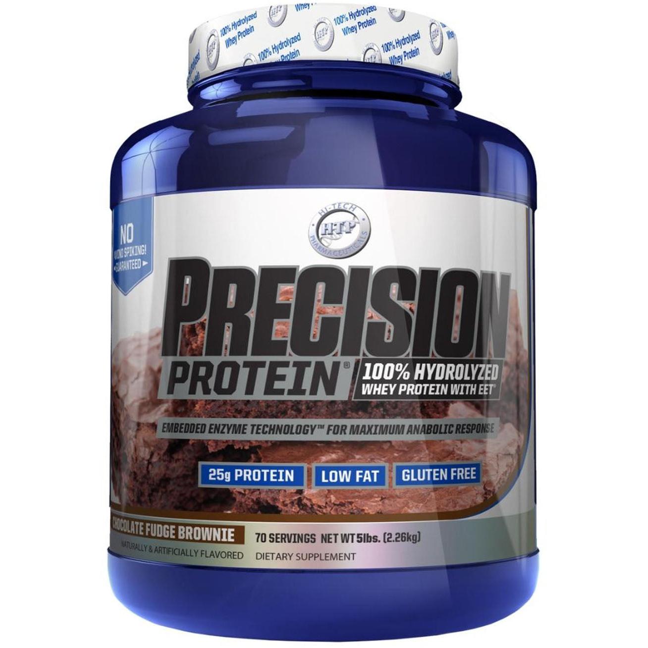 Hi-Tech Pharmaceuticals Precision Protein-5 lbs-Chocolate Fudge Brownie-N101 Nutrition