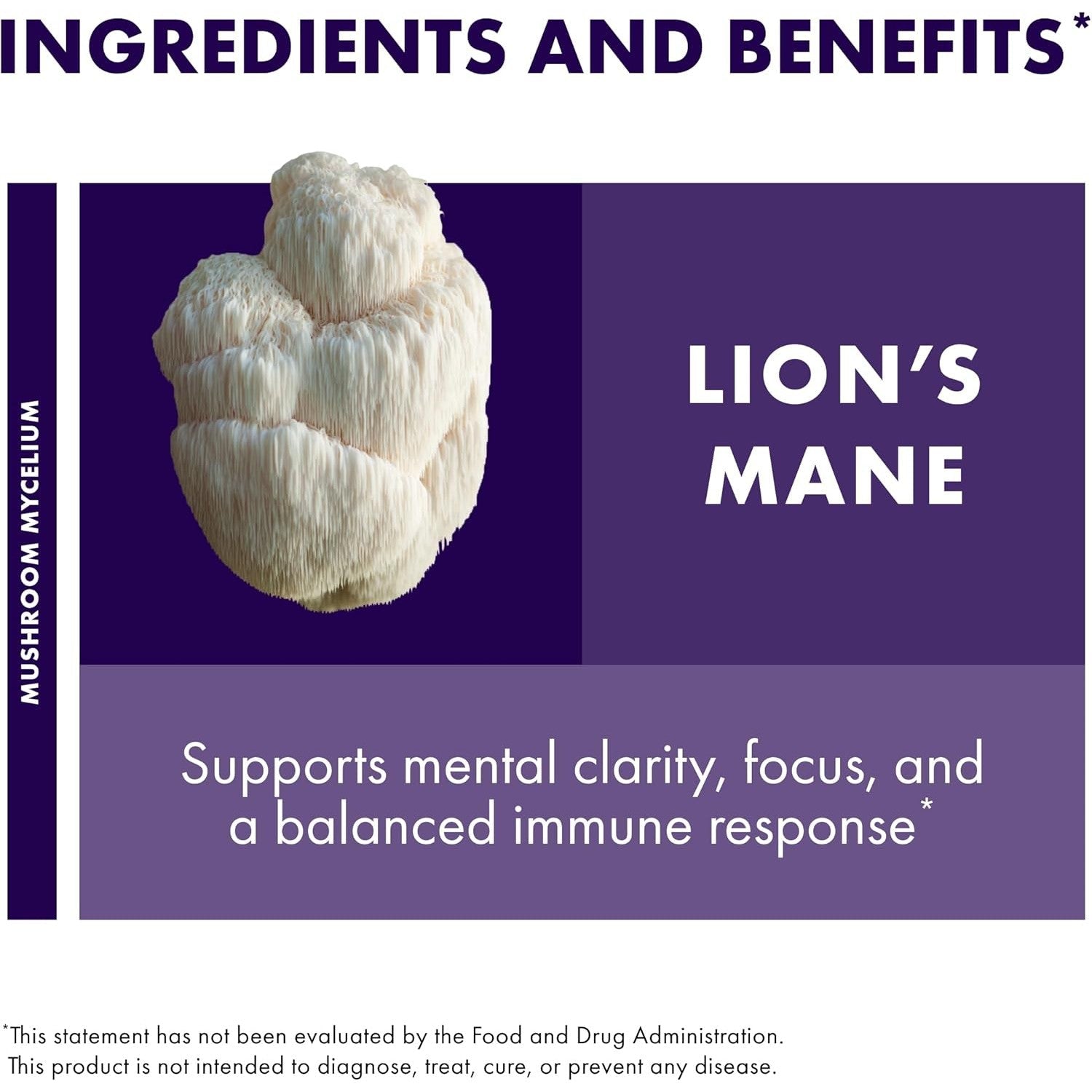 Host Defense Lion's Mane-N101 Nutrition