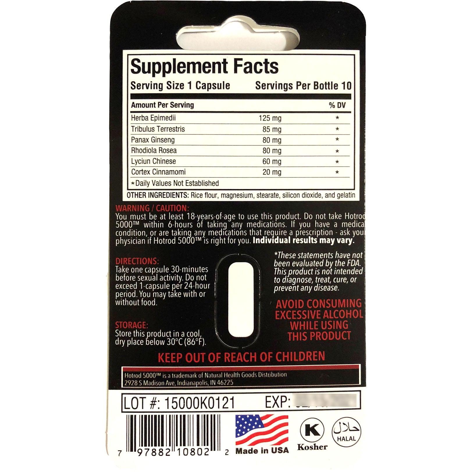 Hotrod 5000 (Single Pack)-N101 Nutrition