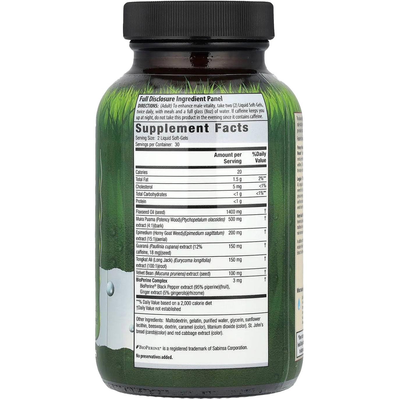 Irwin Naturals Potency Wood Primal-Male-N101 Nutrition