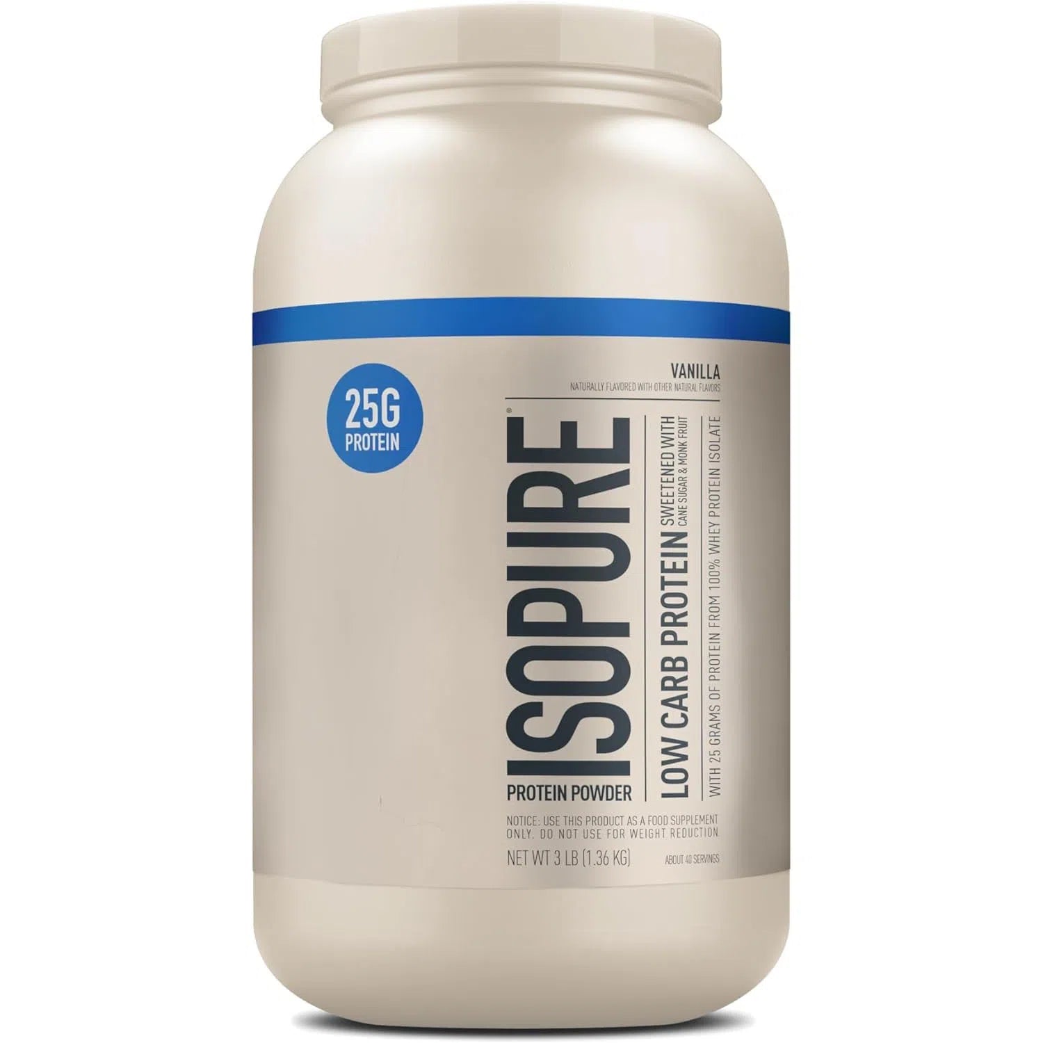 Isopure Naturally Flavored Low Carb Protein-N101 Nutrition