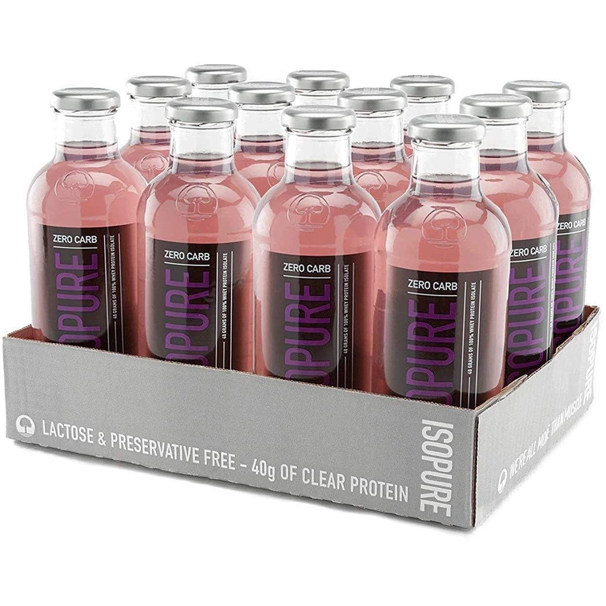 Isopure Zero Carb Protein Drink (Glass Bottle)-Case (12 bottles)-Grape Frost-N101 Nutrition
