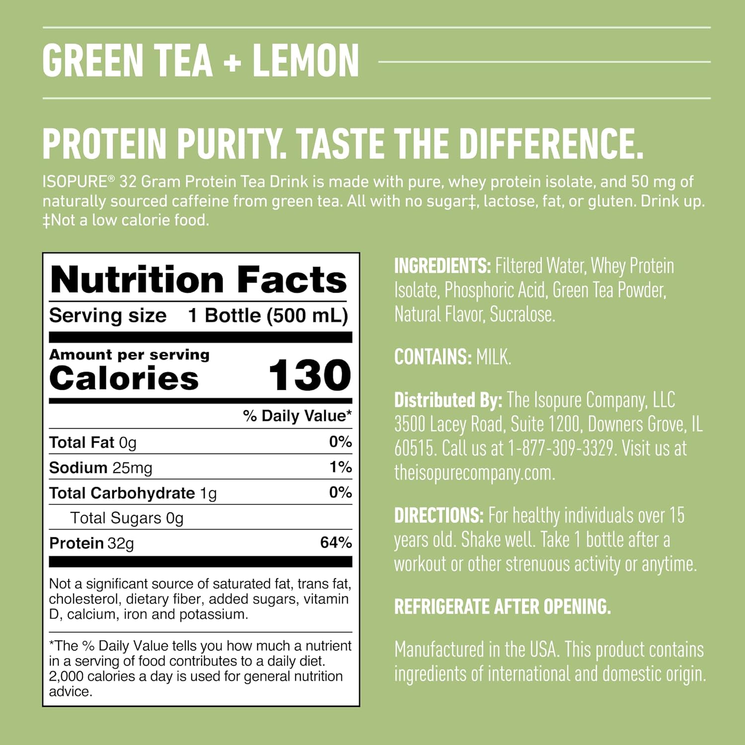 Isopure Zero Carb Protein Drink (Plastic Bottle)-N101 Nutrition