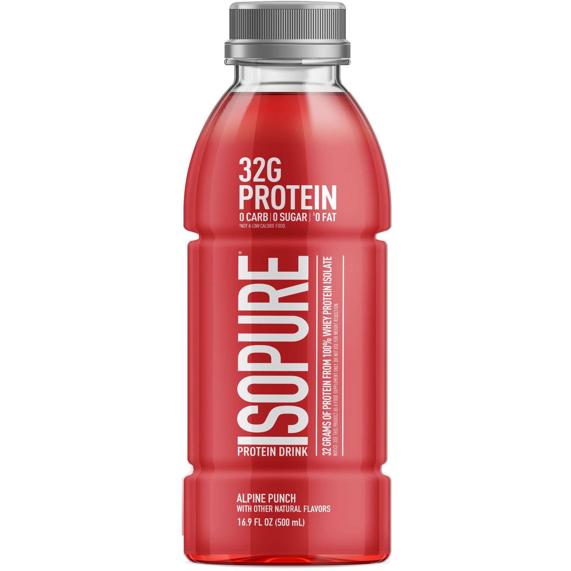 Isopure Zero Carb Protein Drink (Plastic Bottle)-Bottle (16 fl oz)-Alpine Punch-N101 Nutrition