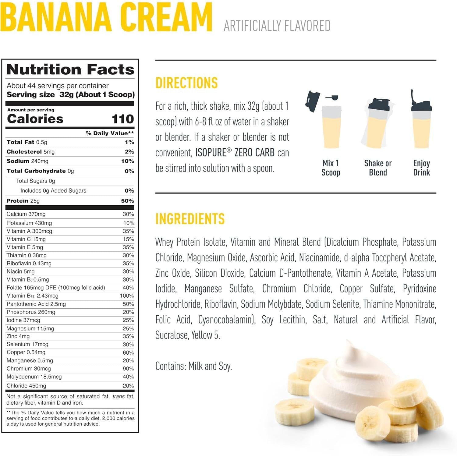 Isopure Zero/Low Carb Protein-N101 Nutrition