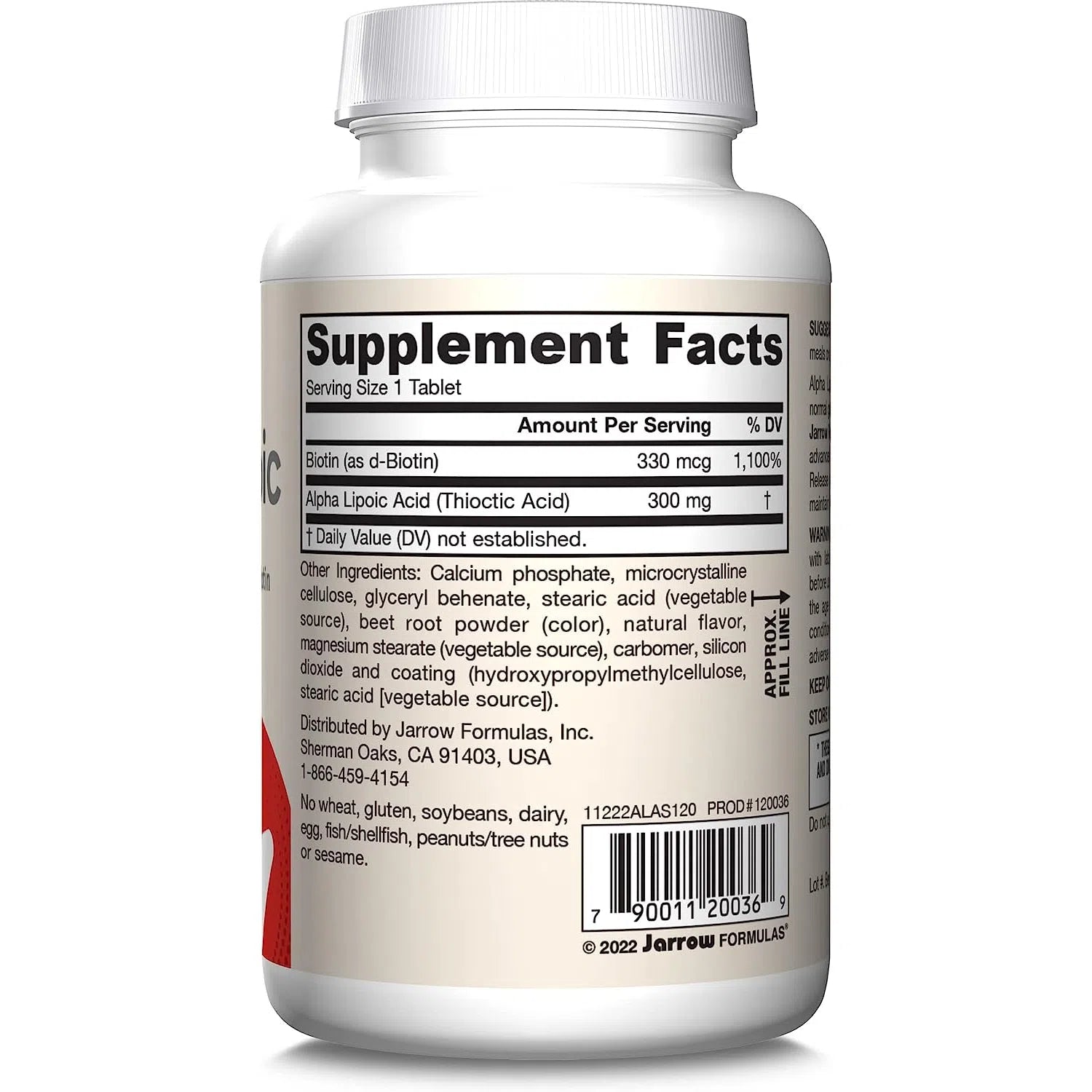 Jarrow Formulas Alpha Lipoic Sustain-N101 Nutrition