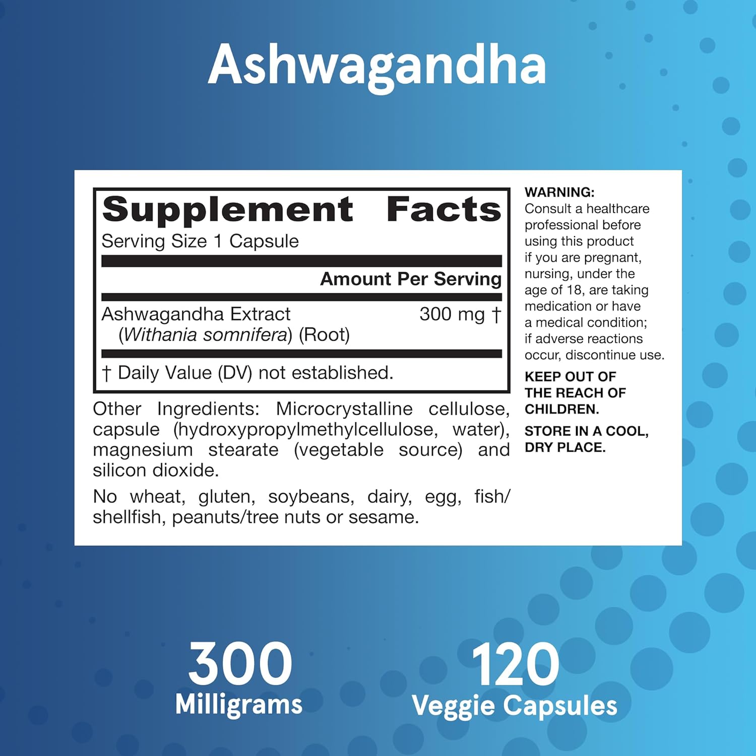 Jarrow Formulas Ashwagandha 300 mg-N101 Nutrition