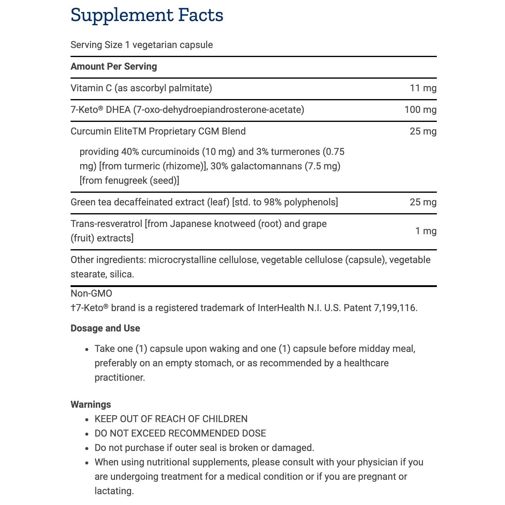 Life Extension 7-Keto DHEA Metabolite 100 mg-N101 Nutrition