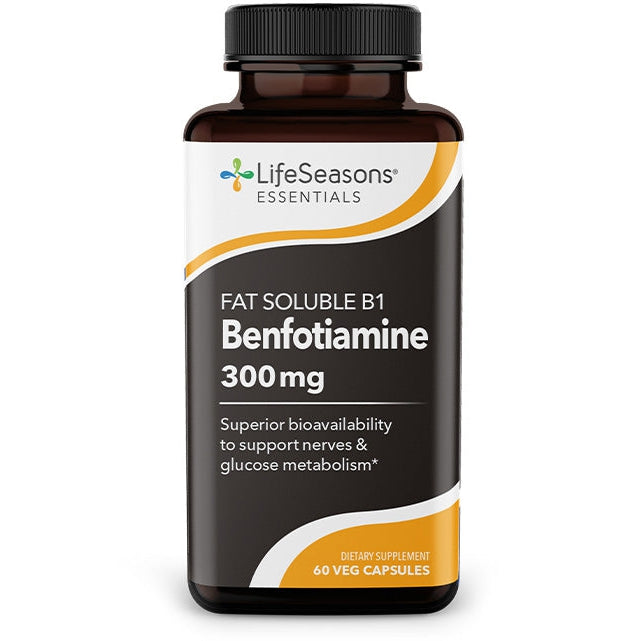 LifeSeasons Essentials Benfotiamine 300 mg (EXP 11/2026 - FINAL SALE / NO RETURNS)-60 veg capsules-N101 Nutrition