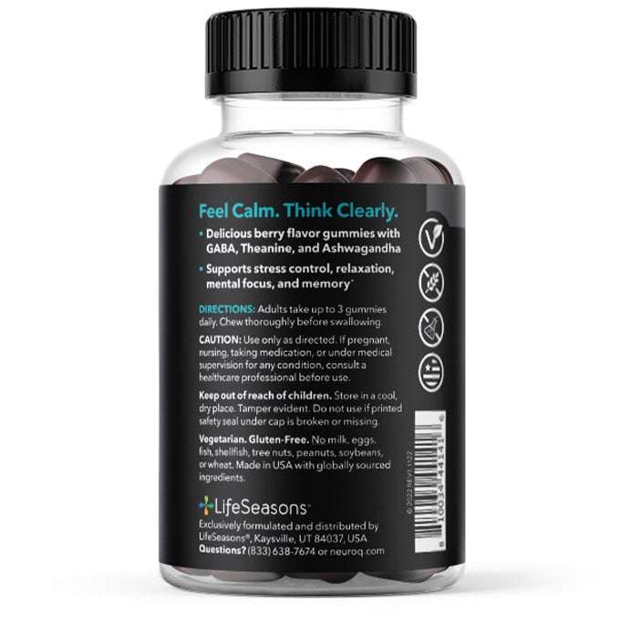 LifeSeasons NeuroQ Calm Thinking Stress Relief Gummies-N101 Nutrition