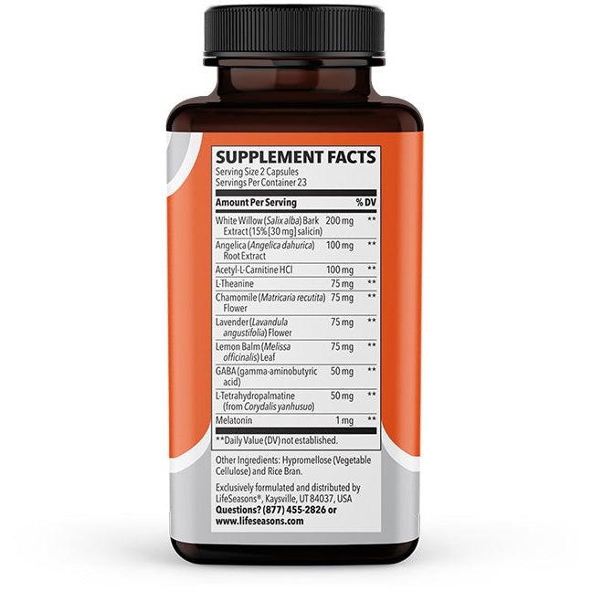 LifeSeasons Relieve-R PM-N101 Nutrition