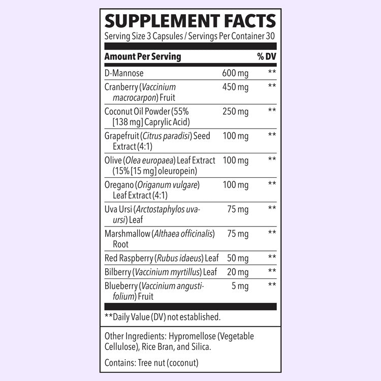 LifeSeasons Urinari-X-N101 Nutrition