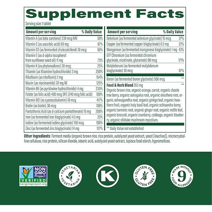 MegaFood Women's 40+ One Daily Multivitamin-N101 Nutrition