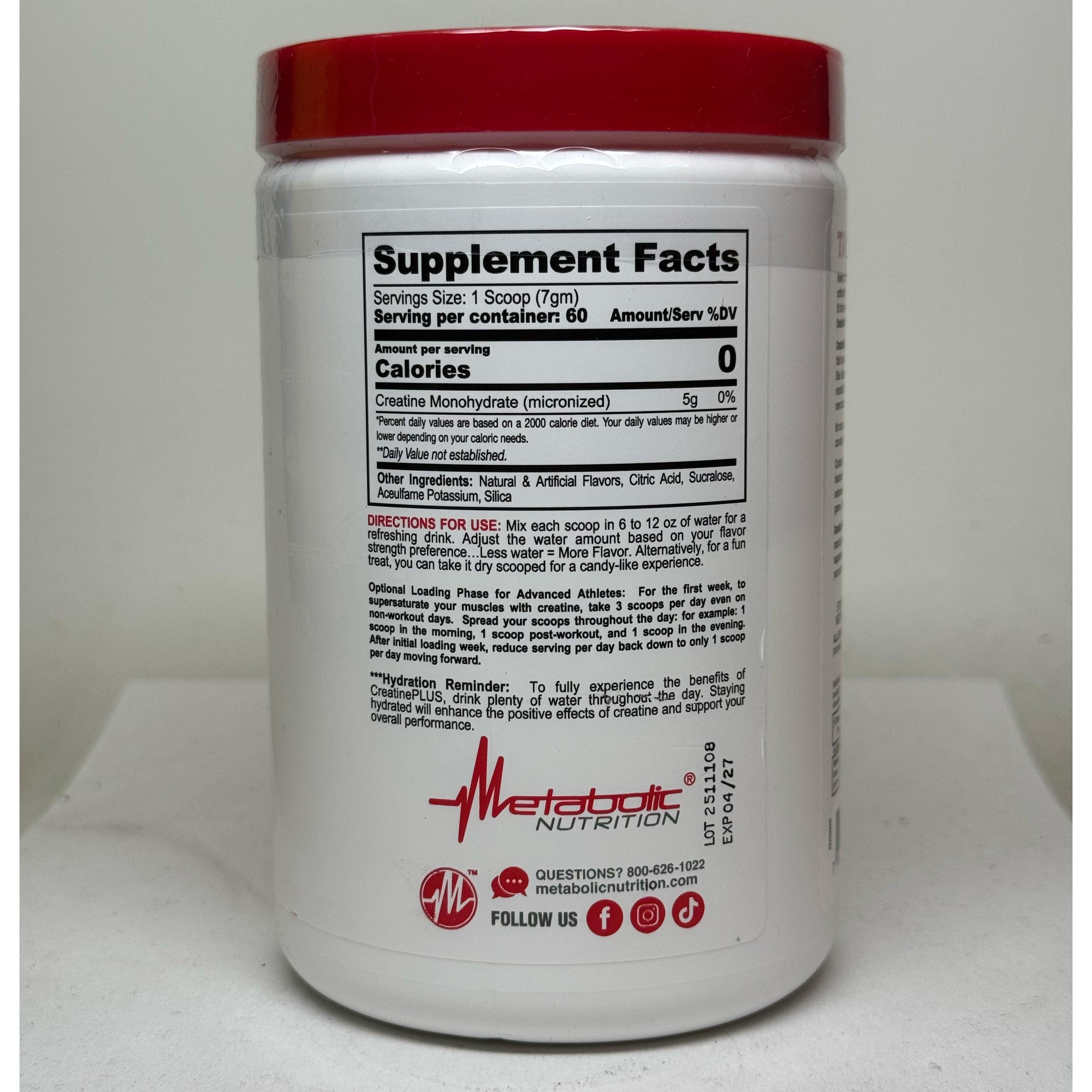 Metabolic Nutrition CreatinePLUS-N101 Nutrition