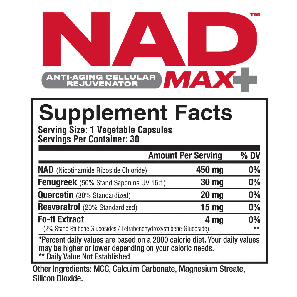 Metabolic Nutrition NAD MAX+-N101 Nutrition