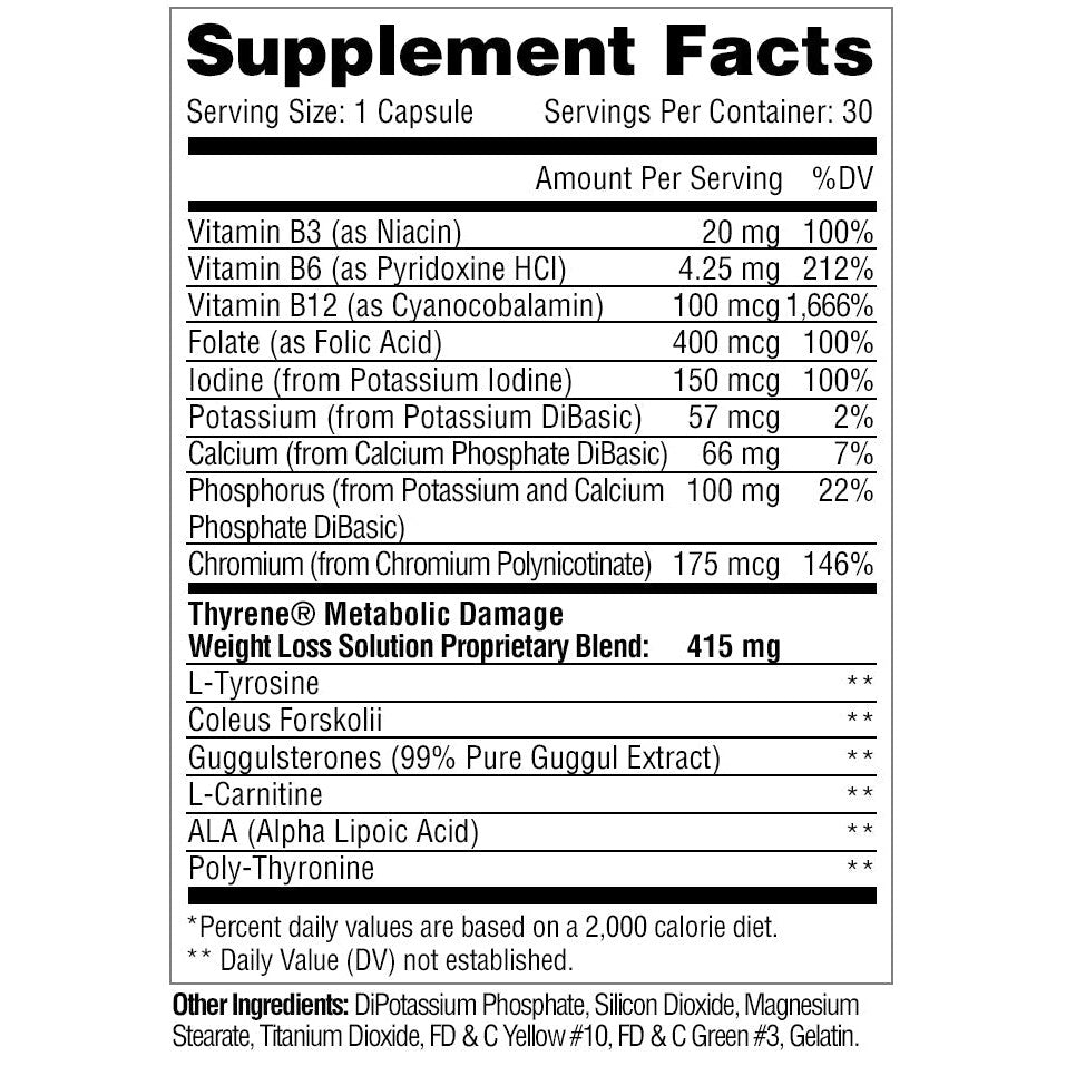 Metabolic Nutrition Thyrene-N101 Nutrition