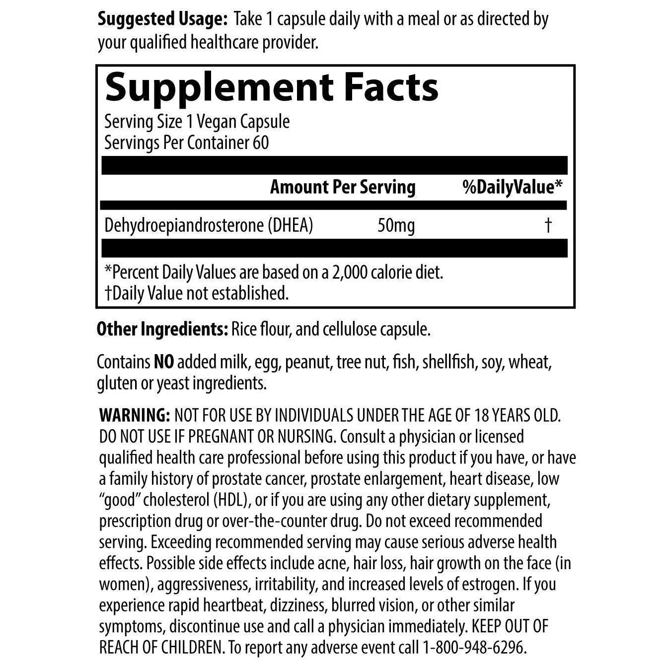 MRM DHEA 50 mg-N101 Nutrition