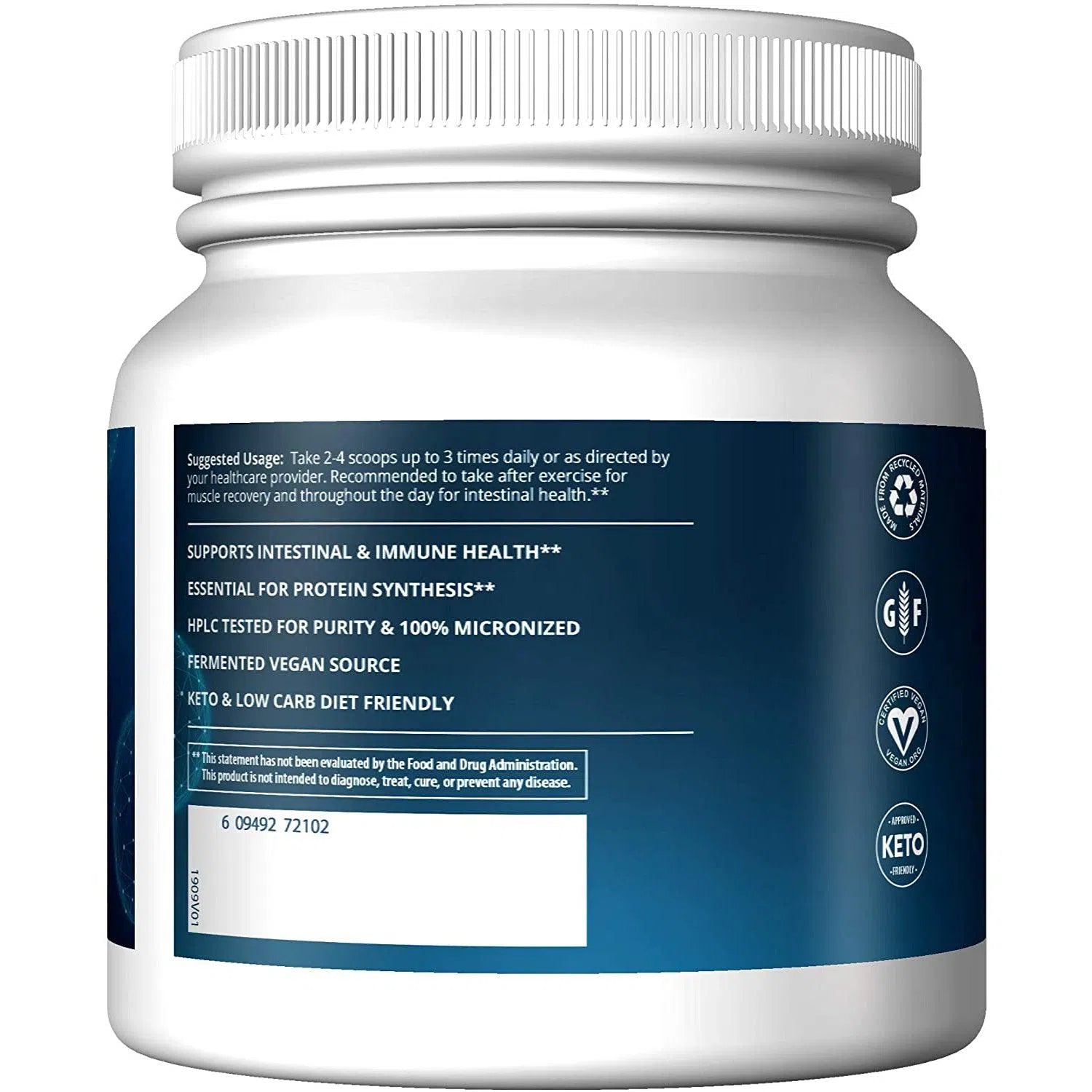 MRM L-Glutamine 500-N101 Nutrition