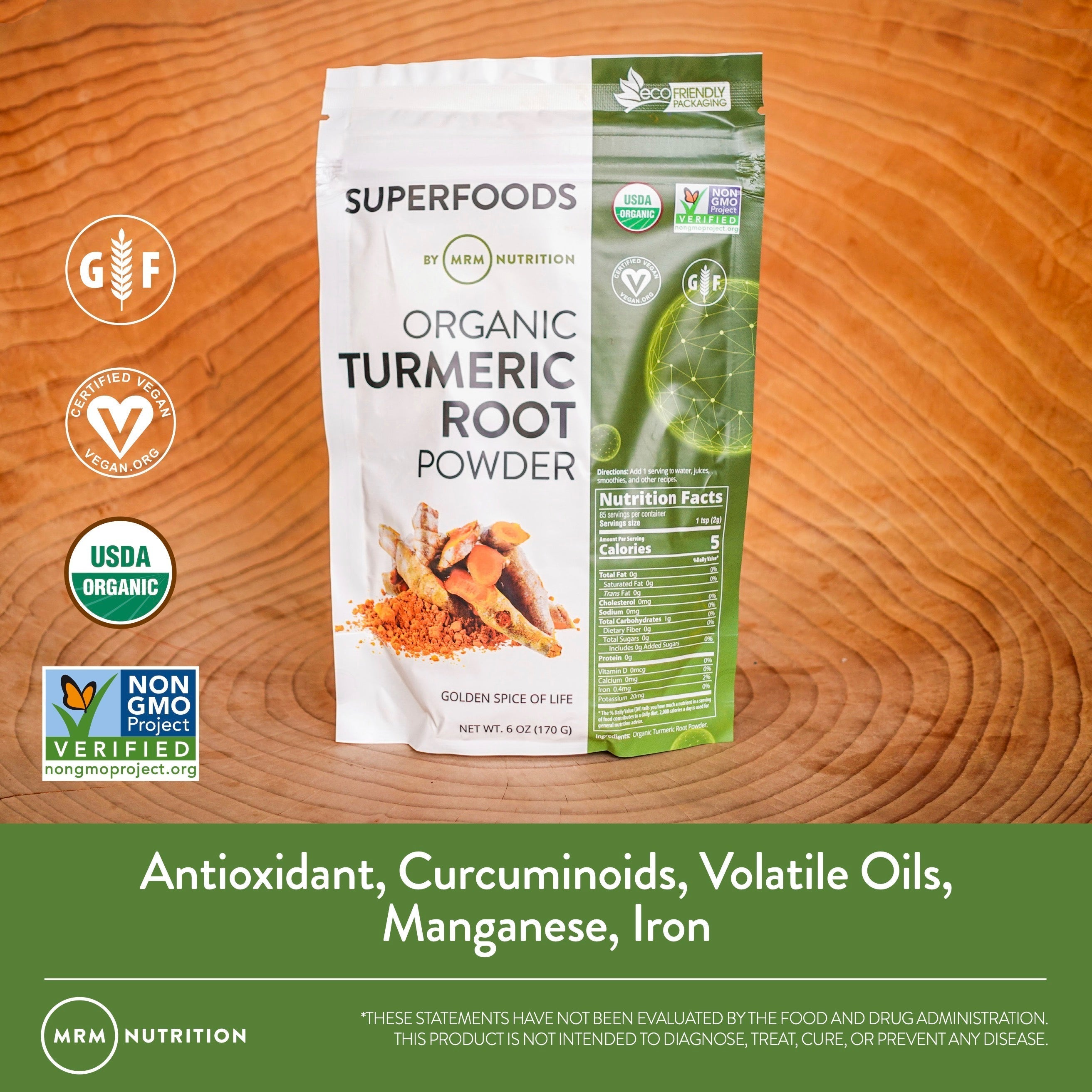 MRM Organic Turmeric Root Powder-N101 Nutrition