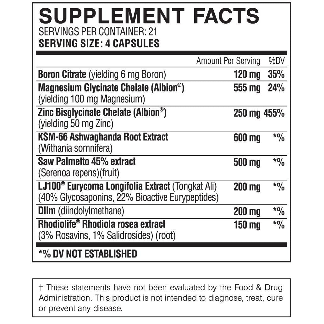 Myogenix Hardcore TEST-N101 Nutrition