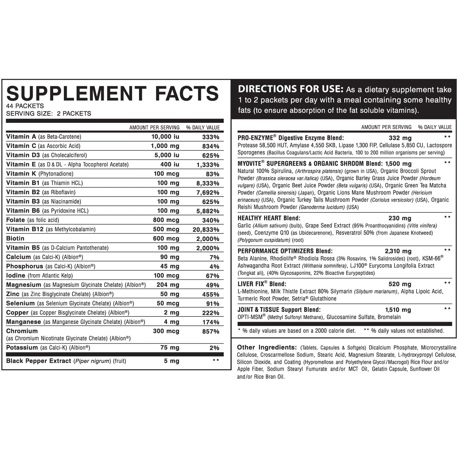 Myogenix Myovite-N101 Nutrition