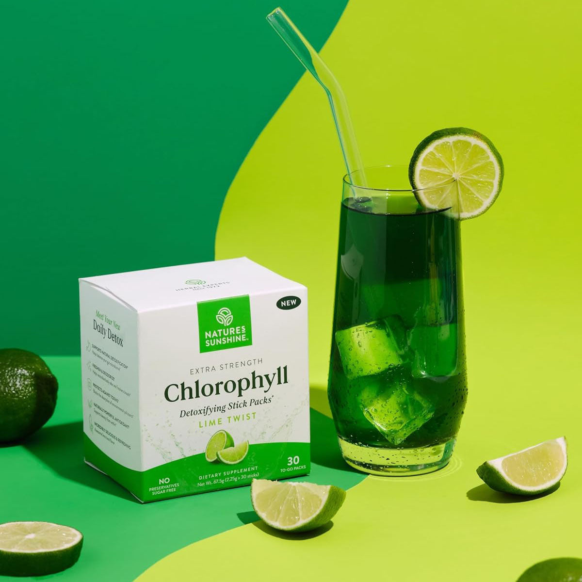 Nature's Sunshine Chlorophyll Detoxifying Stick Packs-N101 Nutrition