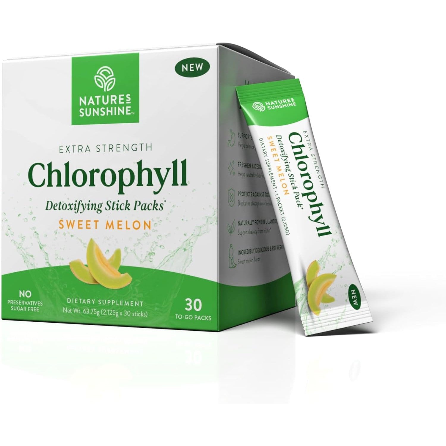 Nature's Sunshine Chlorophyll Detoxifying Stick Packs-N101 Nutrition