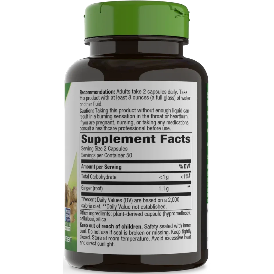 Nature's Way Ginger Root-N101 Nutrition