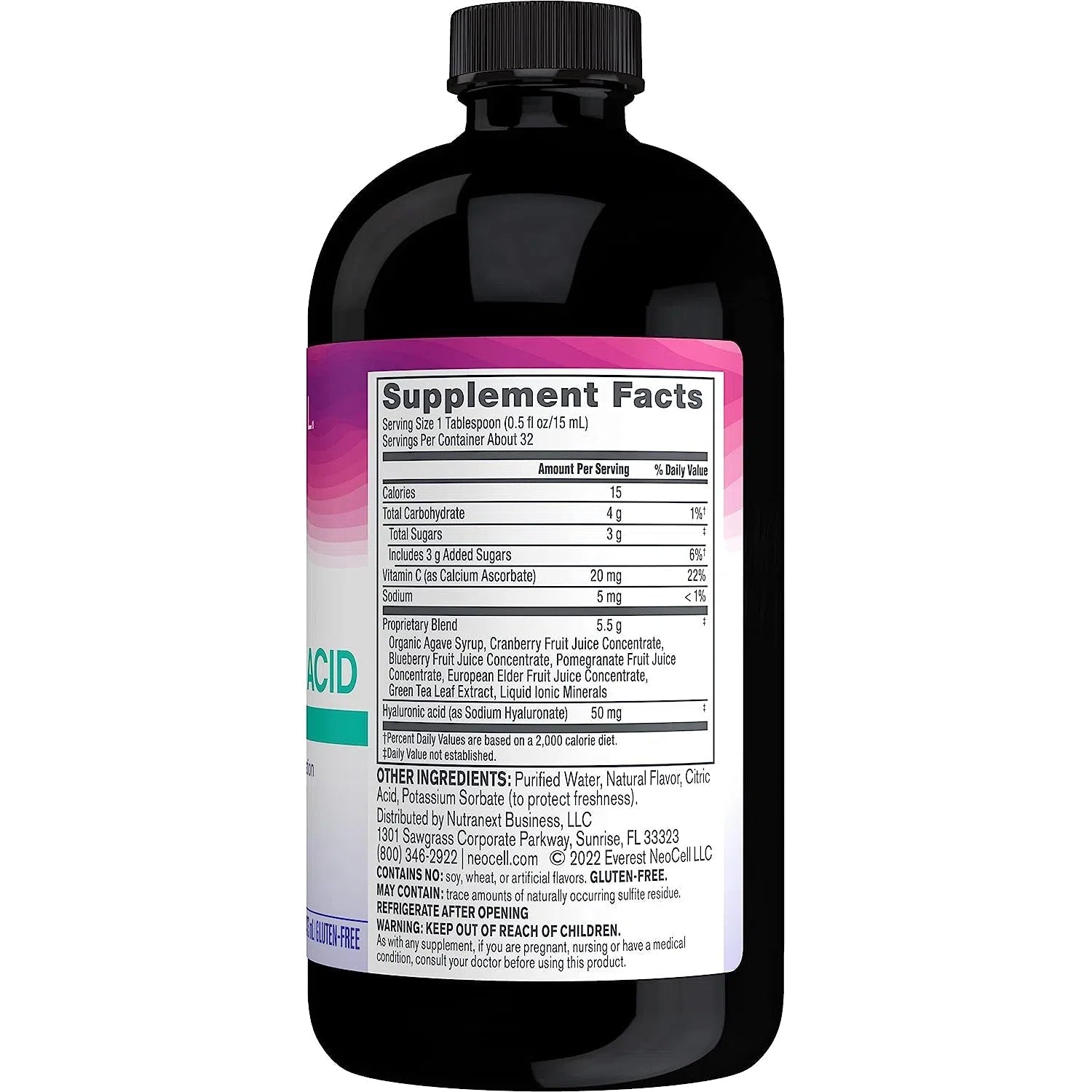 NeoCell Hyaluronic Acid Berry Liquid-N101 Nutrition