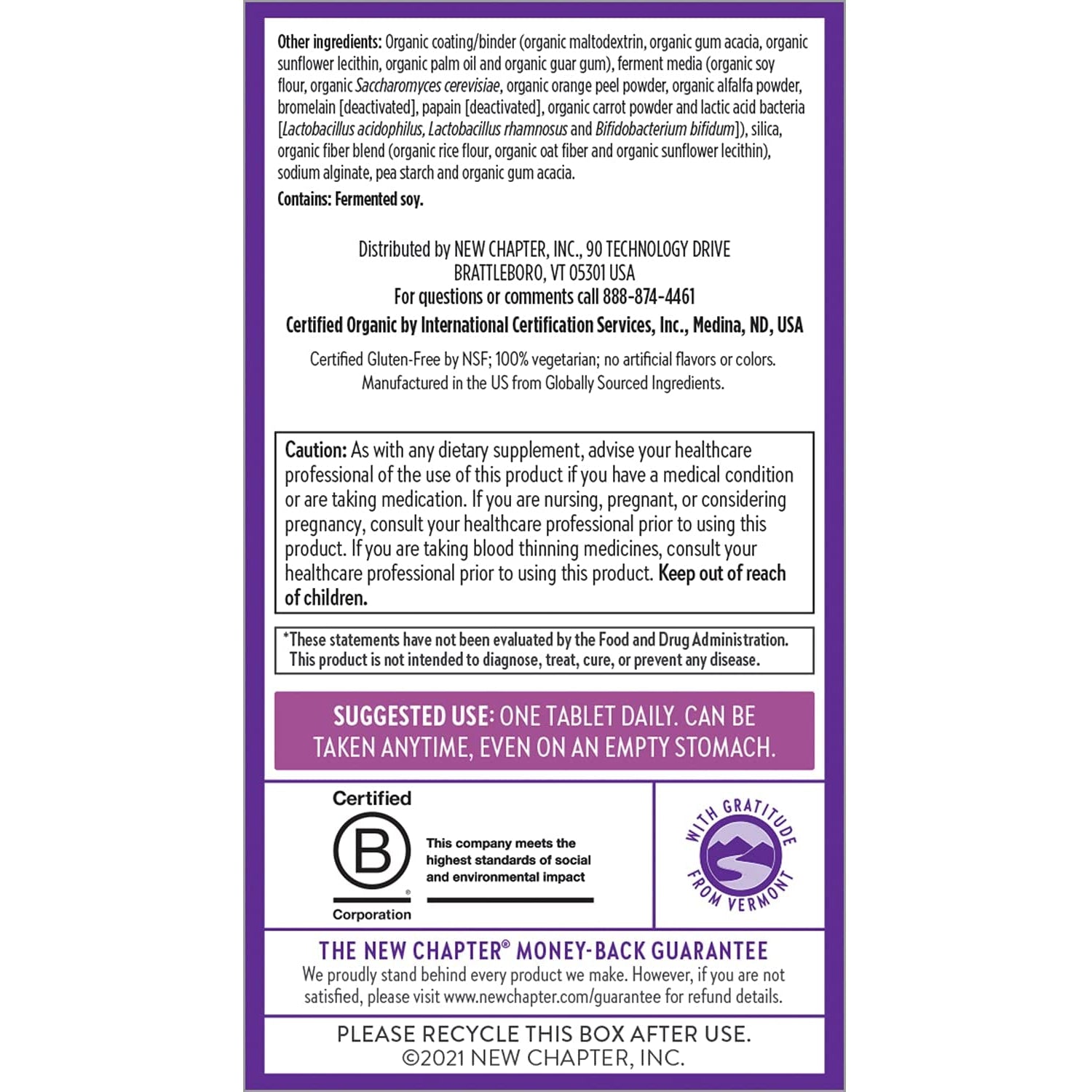 New Chapter Every Woman's One Daily 40+ Multivitamin-N101 Nutrition