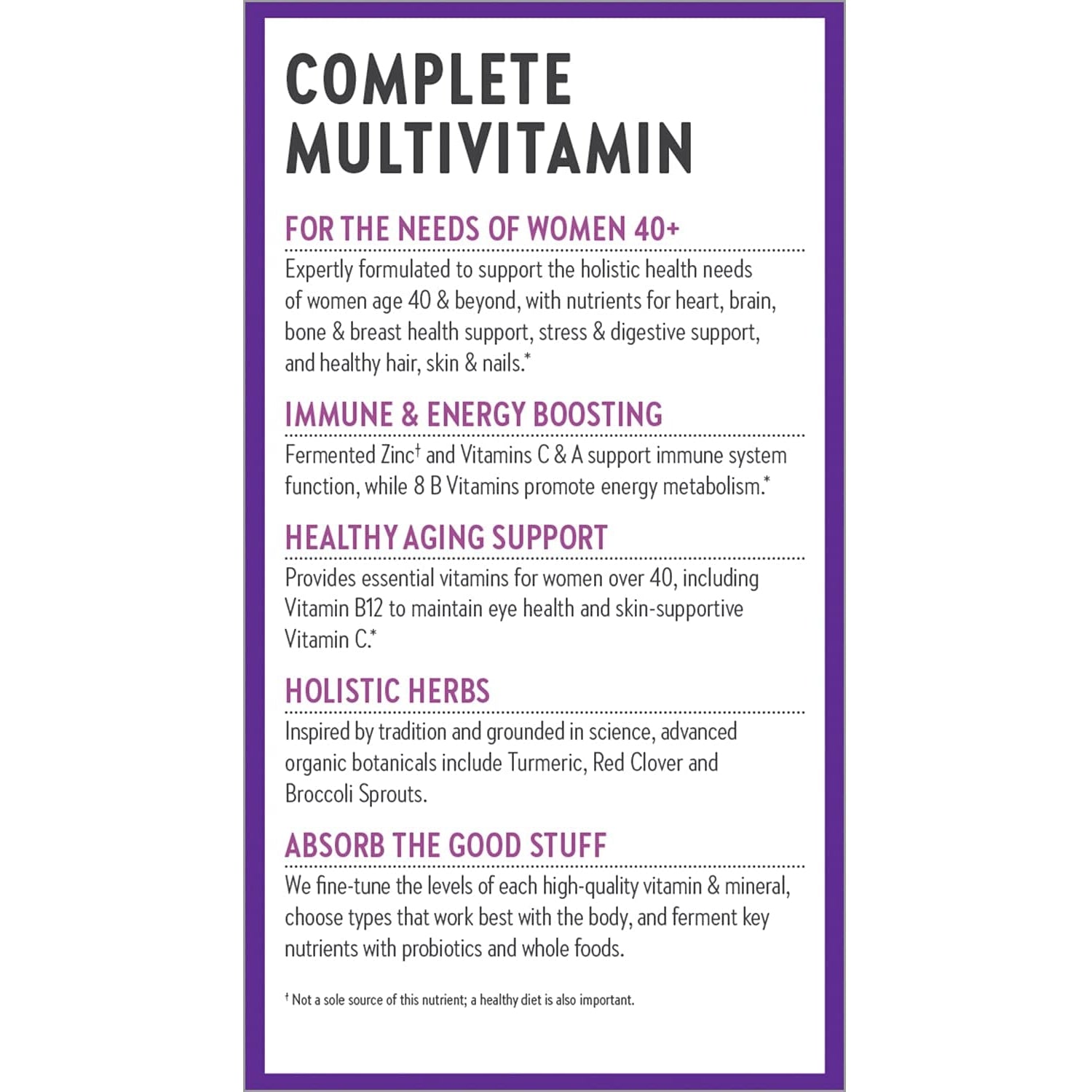 New Chapter Every Woman's One Daily 40+ Multivitamin-N101 Nutrition