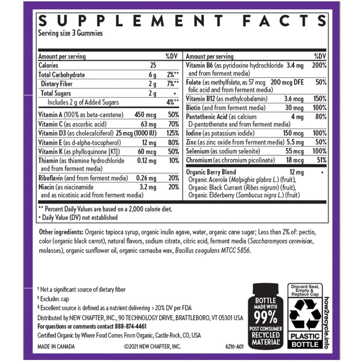 New Chapter Men's Multivitamin Gummies-N101 Nutrition