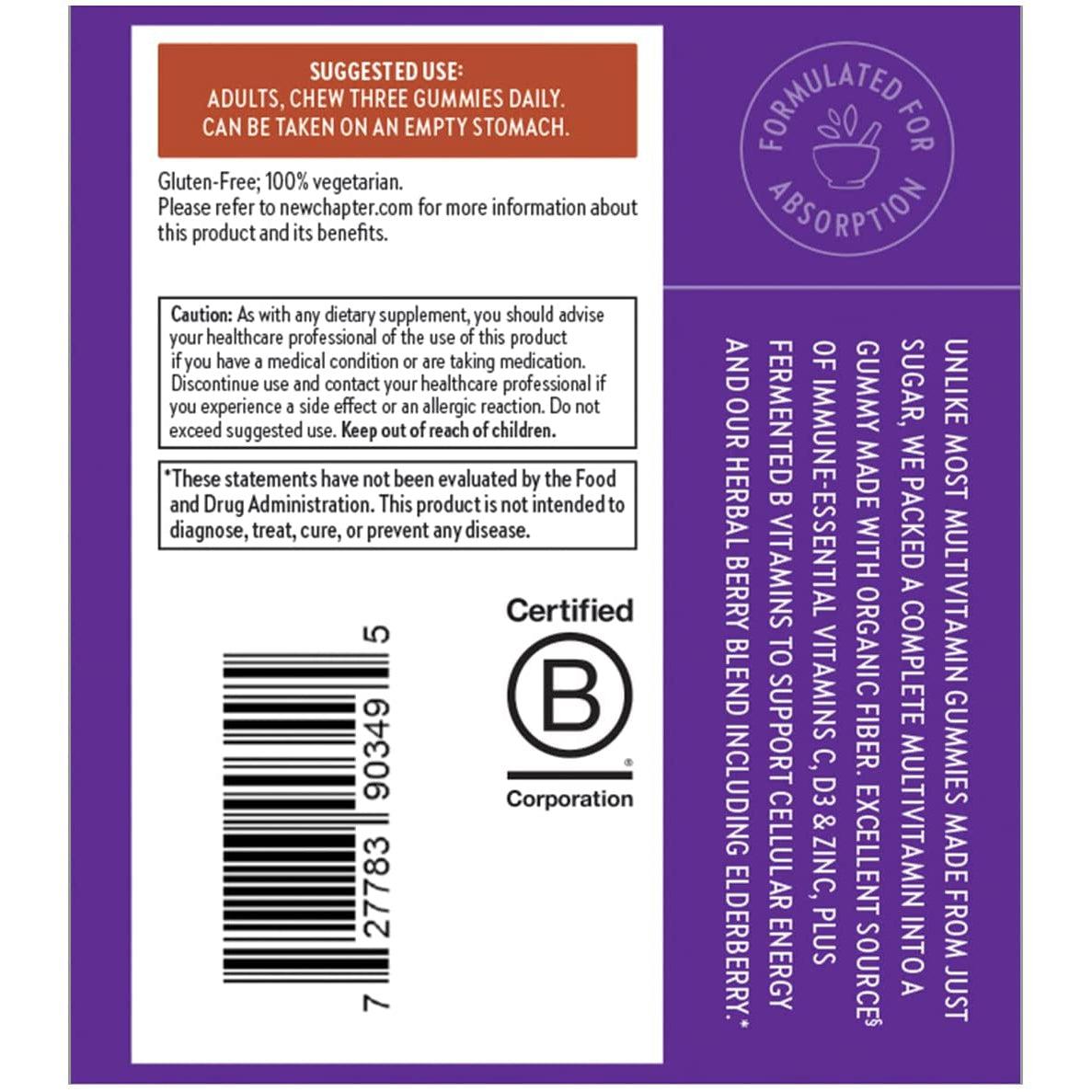 New Chapter Men's Multivitamin Gummies-N101 Nutrition